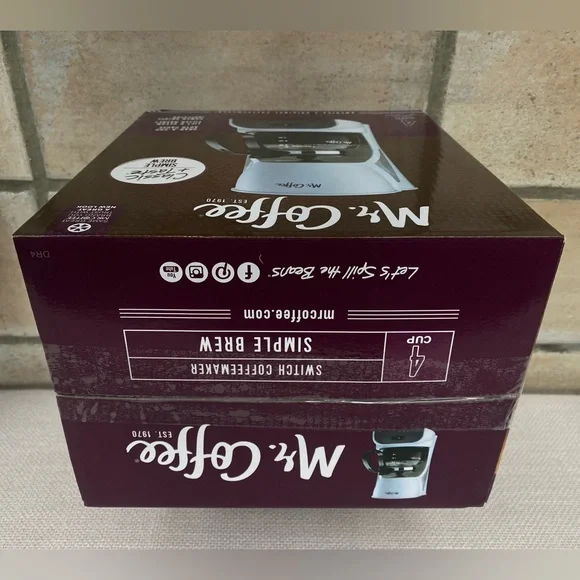 NWT Mr. Coffee 4-Cup Coffee Maker - Picture 4 of 4